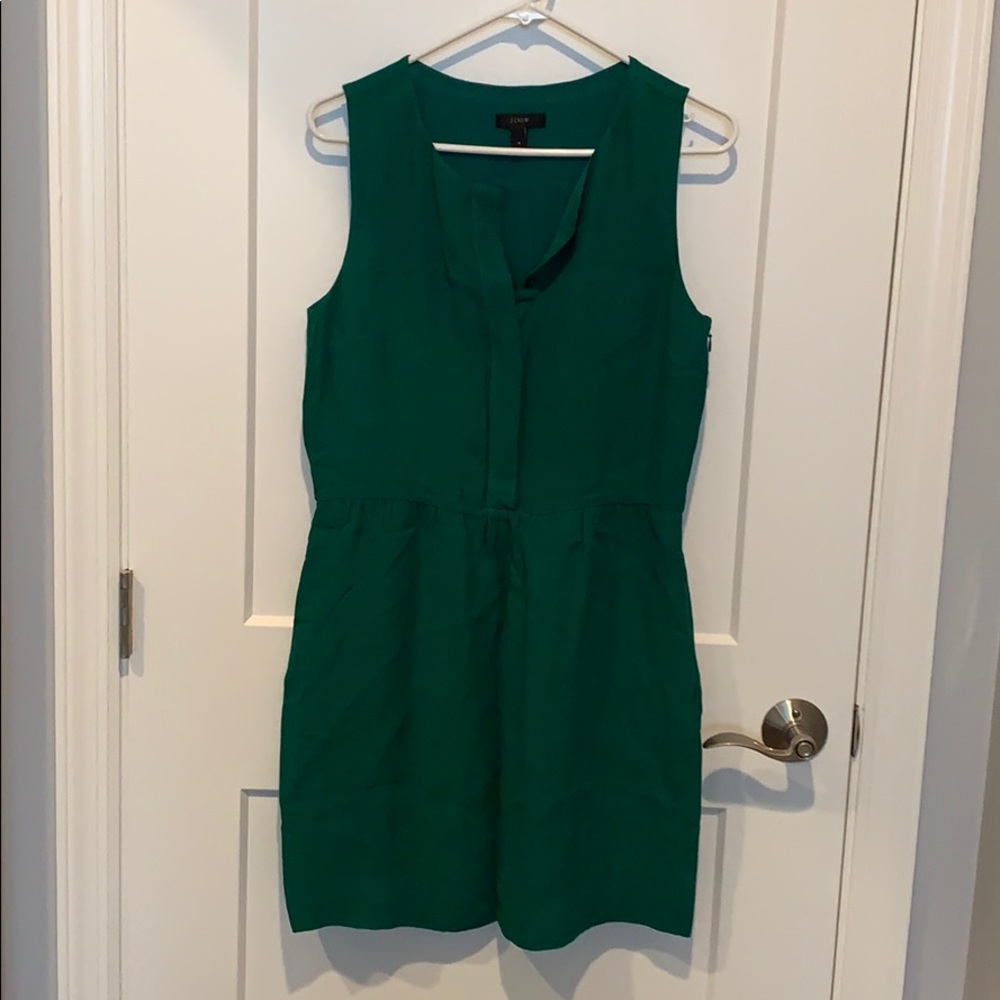 Green J. Crew dress